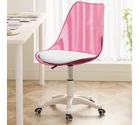 YCVAWEOD Chaise de Bureau Moderne, Chaise de tâche de Bureau à Domicile pivotante à la Maison Mignonne de Chaise d'ordinateur Pl sans Bras PP pour Le Travail, l'étude, la vanité (# 2) LWX