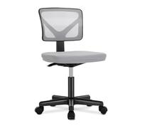 YCVAWEOD Chaise de Bureau Nylon Mesh s Respirant Bras sans Bras avec Ordinateur de Support Lombaire Confortable (Vert) LWX