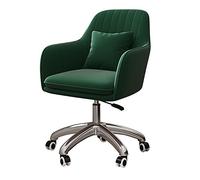 YCVAWEOD Chaise de Bureau pivotant Chaise de Bras pivotant avec Roues, Chaise Salon d'accent en Velours pour Salon/Chambre/Bureau à Domicile/étude pour Chaise de Bureau à Domicile LWX