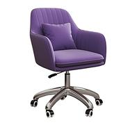 YCVAWEOD Chaise de Bureau pivotant Chaise de Bras pivotant avec Roues, Chaise Salon d'accent en Velours pour Salon/Chambre/Bureau à Domicile/étude pour Chaise de Bureau à Domicile LWX