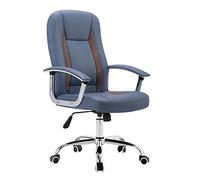 YCVAWEOD Chaise d'ordinateur High Back en Cuir de Jeu Chaise de Jeu Fixe accoudoir de Bureau d'ordinateur Chaise de Bureau Hauteur Tâche ajustée Tâche exécutive Chaise d'ordinateur pour l'étude