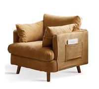 YCVAWEOD Chaise élégante avec des Jambes en métal doré Confortables sièges coussinés Parfaits pour Le Bureau du Salon ou la Zone de Maquillage - idéal pour la Lecture et la détente. LWX