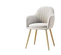 YCVAWEOD Chaise élégante avec des Jambes en métal doré Confortables sièges coussinés Parfaits pour Le Bureau du Salon ou la Zone de Maquillage - idéal pour la Lecture et la détente. LWX