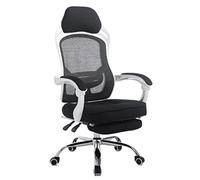 YCVAWEOD Chaise Professionnelle de Bureau en Maillage pour Le Jeu High Back Reclin à Fauteuil inclinable Ajustement de Support Lombaire Chaise de Bureau pivotant pour l'ordinateur idéal pour l'étude