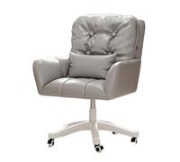 YCVAWEOD Chaises d'ordinateur Confortables Chaise de Bureau pivotante Maquillage de Maquillage de Bureau d'ordinateur Chaise en Cuir PU LWX