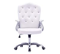 YCVAWEOD Chaises informatiques Confortables Chaise de Bureau de Bureau Ordinateur Home Ordinateur PU Cuir Lombaire Support Moderne Tabouret réglable Moderne LWX