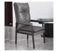 YCVAWEOD Chaises informatiques Confortables Chaise de réception invités Moderne avec accoudoir rembourré et Support Lombaire Sofa Unique arrière pour Restaurant de Bureau Gris LWX