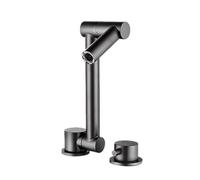 YCVAWEOD Évier de Cuisine Tap Pliable sous la fenêtre en Acier Inoxydable 2 Trous LWX