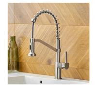 YCVAWEOD Évier de Statue Lever à Une Seule Voie avec pulvérisateur abaissé Printemps 3 funct Kitchen Arc Arc, Cuisine suty décorations LWX
