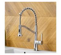 YCVAWEOD Évier de Statue Lever à Une Seule Voie avec pulvérisateur abaissé Printemps 3 funct Kitchen Arc Arc, Cuisine suty décorations LWX