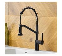 YCVAWEOD Évier de Statue Lever à Une Seule Voie avec pulvérisateur abaissé Printemps 3 funct Kitchen Arc Arc, Cuisine suty décorations LWX