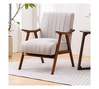YCVAWEOD Fauteuil rembourré avec Cadre en Bois et Coussin de Tissu Confortable pour la Chambre de Bureau du Salon - Chaise de Lecture élégante pour décoration intérieure LWX