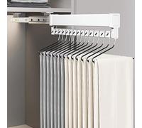 YCVAWEOD INSTALACIón Pantalage à Glissement supérieur Rack de Pantalon 20cmx9cm Rack de Pantalon Extensible Aluminium ALLIAG Sort Out PRANTER RACKE LWX