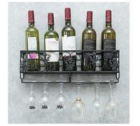 YCVAWEOD Iron Art Wall Moustned Bas-Backs, Porte-Verre, en Haut? LWX