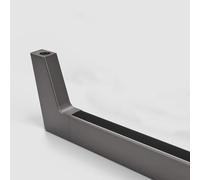 YCVAWEOD Kit d'extension de Rail de Garde-Robe pour Les Supports de Tige de Placard Moderne pour la nisation de Cintre jusqu'à 140 cm avec des Ongles de la Bride à la Brise de la Bride (40 cm Gris)