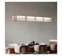 YCVAWEOD Lampe à Suspension Circulaire en Cristal Moderne, Lustre de Plafond, lumière pour Salon, Salle à Manger, île de Cuisine, éclairage intérieur LED décoratif, Cuisine LWX