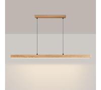 YCVAWEOD Lampe à Suspension linéaire Lustre LED en Pierre Naturelle Nordique Lampe de Table à Manger, Lampes de Plafond suspendues en travertin Jaune Lampes suspendues de Bureau Barre d'éclairage