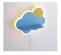 YCVAWEOD Lampe Murale LED avec Cadre Solaire et Nuages, luminaire décoratif d'intérieur, idéal pour Une Chambre à Coucher ou Une Chambre à Coucher, luminaire Suspendu LWX