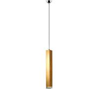 YCVAWEOD Lampe Suspendue à Barre dorée brossée pour Cuisine, plafonnier Suspendu Moderne à LED 3W, Lustre Industriel réglable, Long Lustre linéaire, Salle à Manger contemporaine LWX