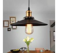 YCVAWEOD Lampe Suspendue, plafonnier décoration Salon loft Style v-intage Industriel rétro Suspension e27 Support Fer Restaurant comptoir librairie LWX