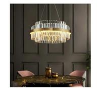 YCVAWEOD Lampes suspendues LED Nordiques, Lustre de Plafond de Chambre à Coucher, Lampe de Salon, Lampe de Salle à Manger, Cuisine, décoration d'intérieur (télécommande dim, Dia60cm 2 Couches) LWX