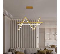 YCVAWEOD LED Moderne carré Cube Lustre éclairage Salle à Manger en métal doré 2/3 lumière Suspension Salon plafonnier luminaire éclairage, Applique Murale-lumière blanche-3LIGHT LWX