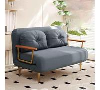 YCVAWEOD Lit de Chaise Convertible dormeur, 4 po au lit Pliant avec Dossier réglable à 6 Positions, Chaise futon Confortable pour Petits espaces, Bureau Gris foncé-20 cm LWX