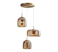 YCVAWEOD Luminaire Moderne Lampe à Suspension Nordic LED Plafond Luminaires Suspendus Lampes suspendues en Verre Déco Salon Cuisine Chambre Lampes de Luxe (Couleur : C) LWX