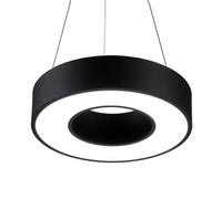 YCVAWEOD Luminaires Suspendus linéaires à LED Finition Noire Lustre à lumière Blanche éclairage de Style Minimaliste Lampes à Suspension en métal éclairage décoratif de Couloir LWX
