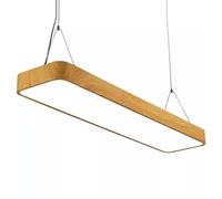 YCVAWEOD Luminaires Suspendus linéaires à LED, lumière Blanche, Hauteur réglable, Lustre Suspendu, plafonniers Modernes minimalistes, Suspension pour Salle à Manger, Bureau, Cuisine, Salon, LWX