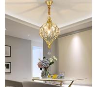 YCVAWEOD Lustre décoré de Roman, Lampe Suspendue en Cristal Simple et Moderne, Compatible avec la Cuisine, la Chambre à Coucher, la Suspension LED Art déco, la Lampe de Cuisine Suspendue LWX