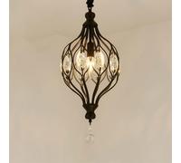 YCVAWEOD Lustre décoré de Roman, Lampe Suspendue en Cristal Simple et Moderne, Compatible avec la Cuisine, la Chambre à Coucher, la Suspension LED Art déco, la Lampe de Cuisine Suspendue LWX