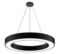 YCVAWEOD Lustre Industriel Rond Moderne à LED - Plafonnier Minimaliste pour Bureau, Salle de Sport, café, supermarché et sous-Sol - Luminaire élégant pour espaces contemporains LWX