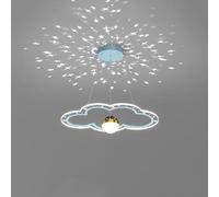 YCVAWEOD Lustre LED pour Chambre d'enfant, projecteur d'étoiles de Fleurs, Style Nordique Moderne, luminaire Suspendu de Plafond, Grand Bleu d, Lampe Suspendue pour Chambre d'enfant, Chambre de