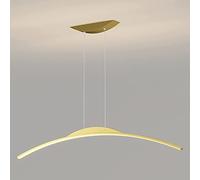 YCVAWEOD Lustre Lumière, Plafonnier Simple Long Arc Pendentif LED Dimmable Luxueux Art Ligne en Métal Salle À Manger Salon Décoration Lampe Suspendue Éclairage Réglable Fixt LWX