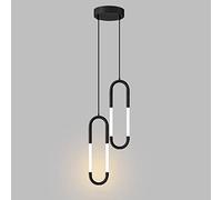 YCVAWEOD Lustres Plafonnier, Lampes Suspendues, Lustre Longue Ligne en Métal LED Moderne Minimaliste Acrylique Suspension Salon Chambre Salle À Manger Décoration Plafond Lampe Suspendue Adj LWX