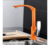 YCVAWEOD Mélangeur de Cuisine à Levier Unique de Style européen Robinet Robinet chromé en Laiton Chaud et Froid avec Bec Pivot LWX