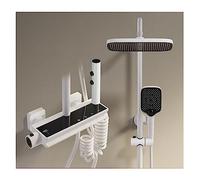 YCVAWEOD Panneau de Douche, LED Digital Shower Set Bathroom Hot Cold Boucheur Système de Douche Mur Mouc Spa Rainquette de Bain Piano Luxury Modern Torneiras (J Chaud et Froid) LWX