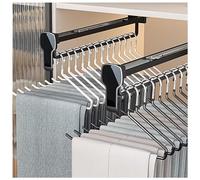 YCVAWEOD Pantalage de Placard enracinement Tile de Garde-Robe Extensible Clothing Rail Hournable Closet réglable Rod de Garde-Robe Organisateur d'organisateur (Taille: 35,5 cm) LWX