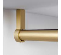 YCVAWEOD Piche de Cintre de Placard ménage avec Bande de sourdine sans Glissement, Finition brossée pour Les vêtements Suspendus, Armoire Durable LWX