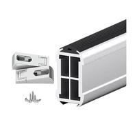 YCVAWEOD Pied à Barre de Placard Mural à paroi Robuste pour vêtements Suspendus de 2470 Pouces de Long Poteau en métal avec des Supports d'extrémité de Placard épais Amovibles et Robustes LWX