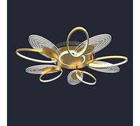 YCVAWEOD Plafonnier LED Moderne à encastrer, Lustre à Panneau Acrylique LED, luminaire Suspendu, Compatible avec la décoration de la Maison, du Salon, de la Chambre à Coucher, de la Salle à Manger