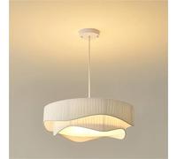 YCVAWEOD Postmodern LED Pendentif Chaner Éclairage Europe Créativité Vintage Plis Blanc Lampe Suspendue pour La Maison Salle À Manger Chambre, Moderne LWX