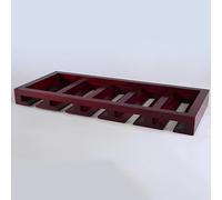 YCVAWEOD Rack de Porte-Verre à vin en Bois - Rangement de sous-traitants ou de comptoir de capacité de 12 tas LWX