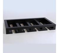 YCVAWEOD Rack de Porte-Verre à vin en Bois - Rangement sous Capuchon ou comptoir pour jusqu'à 12 Verres - Design Noir élégant (47x25 cm / 18,5x9,8 Pouces) LWX