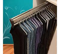 YCVAWEOD Rack de vêtements réglable 30-80 cm Extensible 201 Acier Tige de vêtements Max Max 25 kg Support de vêtements Portables (1 pcs 21,6 Pouces) LWX