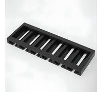 YCVAWEOD Rack en Verre à vin en Bois - sous-Rangement d'armoire ou de comptoir pour jusqu'à 12 Verres - Porte-vin élégant (Noir, 70x25 cm / 27,5x9,8 Pouce) LWX