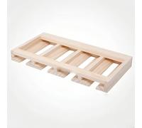 YCVAWEOD Rack en Verre à vin en Bois - Stockage sous-Compteur ou comptoir pour jusqu'à 12 Verres - 47x25cm (18,5x9,8 Pouces) - Bar à Domicile élégant Nizer LWX