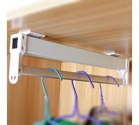 YCVAWEOD Rail de Tension à vêtements de Tire Lourd, Support de Manteau Extensible pour la Garde-Robe, Organisateur de Maison Rack-35 cm / 40 cm / 50 cm / 60 cm (Taille: 60 cm / 23,6 Pouces) LWX