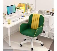 YCVAWEOD Réception du Bureau de Bureau Chaise de Bureau, Chaise d'ordinateur avec accoudoirs, Chaise pivotante réglable en Hauteur avec Fonction d'inclinaison, Chaise en Cuir PU LWX